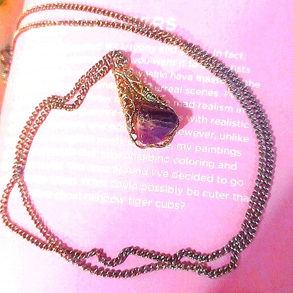 Vintage amethyst pendant